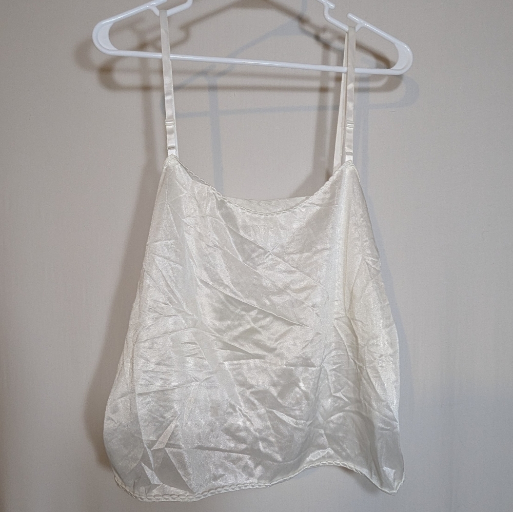 Vintage Miss Dira New York White Camisole Lingerie Sleepwear Lightweight